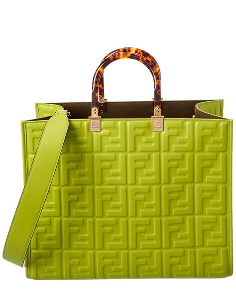 fendi green tote|fendi tote vintage.